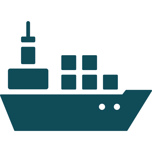 boat with containers